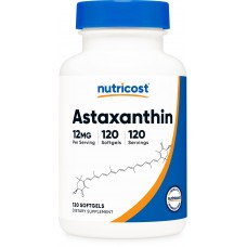 Астаксантин Nutricost (Astaxanthin) 12 мг 120 м'яких капсул