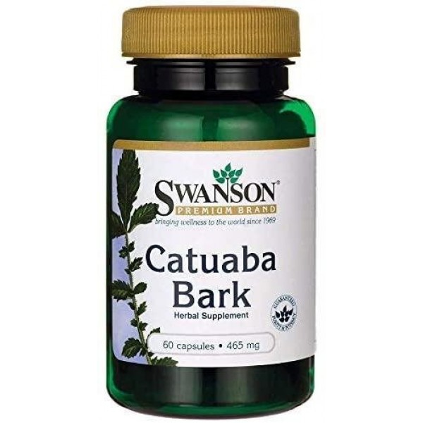 Кора катуаби, Catuaba Bark, Swanson, 465 мг, 60 капсул