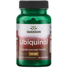 Убихинол, Ultra Ubiquinol, Swanson, 50 мг, 60 гелевых капсул