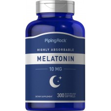 Мелатонін Piping Rock Highly Absorbable Melatonin, 10 mg, 300 Quick Release Softgels Piping Rock