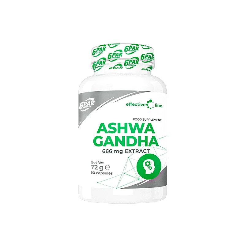 Ashwagandha 666 mg 90 caps 6Pak