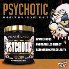 Предтренировочный комплекс Insane Labz Psychotic Gold 204g (Blue Punch)  Insane labz