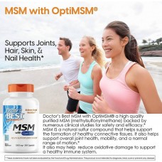 Метилсульфонилметан Doctor's Best MSM with OptiMSM 1,000 mg 360 Capsules  Doctor's Best