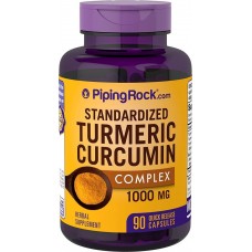 Куркумін із чорним перцем Piping Rock Standardized Turmeric Curcumin Complex with Black Pepper 1000 mg 90 Capsules Piping Rock
