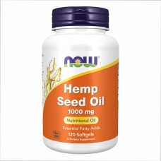 Олія насіння коноплі, Hemp Seed Oil 1000 mg - 120 Softgels Now Foods