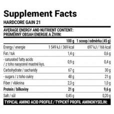 Hardcore Gain21 - 3000g Vanilla Extrifit