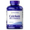 Карбонат кальцію 600 мг + вітамін D (Calcium Carbonate + Vitamine D) , Puritan's Pride - США