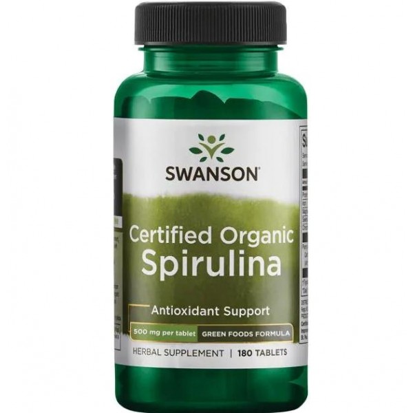 Спіруліна 500 мг (Spirulina), Swanson - США