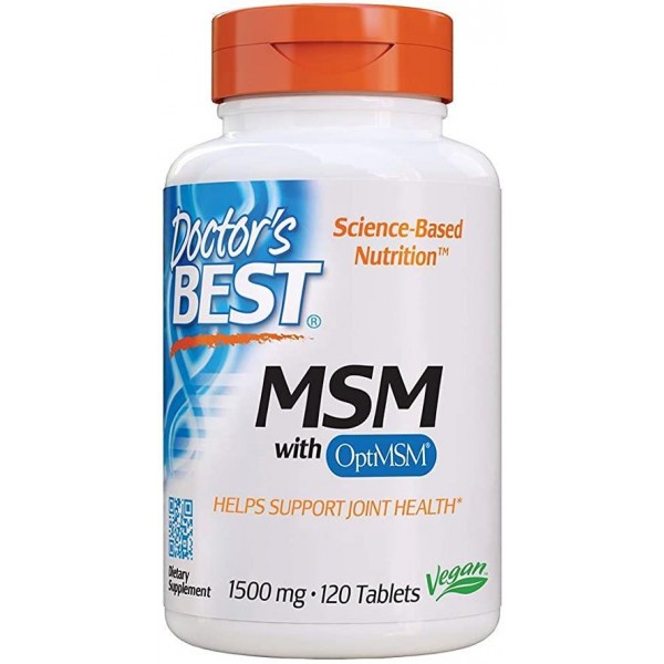 Вітаміни для суглобів та зв'язок 1500мг (MSM with OptiMSM), Doctor's Best - США