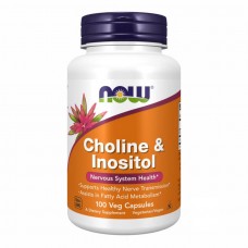 Now Foods Холін і Інозитол 250 мг, CHOLINE & INOSITOL 250/250mg - 100 vcaps Now Foods
