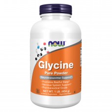 Гліцин Пудра, Glycine Pure Powder - 454g (1lb) Now Foods