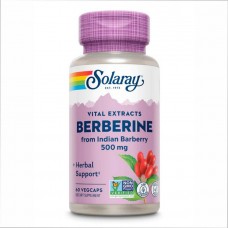 Берберин, для зниження рівню глюкози та роботи кишечника, Berberine from Indian Barberry 500mg - 60 vcaps Solaray Берберин, для зниження рівню глюкози та роботи кишечника, Berberine from Indian Barberry 500mg - 60 vcaps Solaray