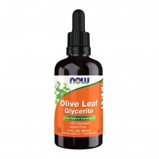 Екстракт листя оливкового дерева, Olive Leaf Glycerite 18% Liquid - 59ml (2oz) Now Foods