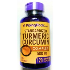 Куркума з куркуміном Piping Rock Standardized Turmeric Curcumin Complex 120 Capsules Piping Rock