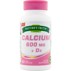 Calcium + D3, 60 Coated Caplets Nature's Truth