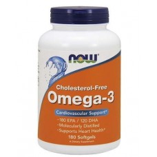 Omega-3 Cholesterol-Free 180 Softgels NOW