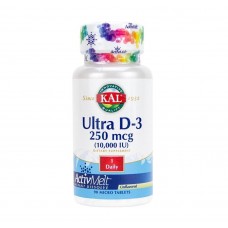 Ultra D-3, 250 mcg (10,000 IU), 90 Softgels KAL