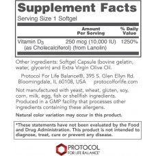 Vitamin D-3, 10,000 IU, 120 Softgels