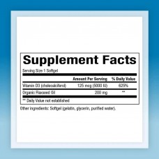 Витамин D3 Natural Factors Vitamin D3 125 mcg 5000 IU 240 Softgels  Natural Factors