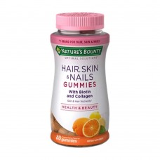 Hair, Skin, & Nails, Collagen & Biotin 80 Gummies (Tropical Citrus) Nature's Bounty
