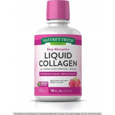 Liquid Collagen Delicious Natural Berry Flavor, 16 fl oz (473 mL) Bottle Nature's Truth
