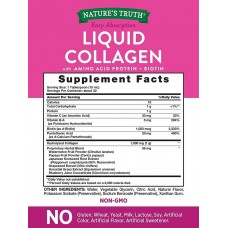 Liquid Collagen Delicious Natural Berry Flavor, 16 fl oz (473 mL) Bottle Nature's Truth