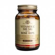 Vitamin C with Rose Hips, 500 mg, 100 Tablets Solgar