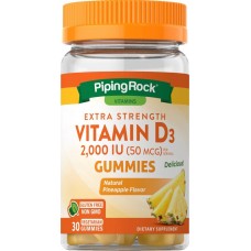 Vitamin D3 (Natural Pineapple), 2000 IU, 30 Vegetarian Gummies Nature's Truth