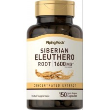 Siberian Eleuthero Root, 1600 mg (per serving) 150 Quick Release Capsules Piping Rock