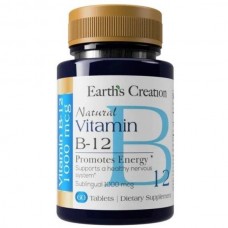 Vitamin B-12 1000 mcg Sublingual 60 tabl Earth's Creation