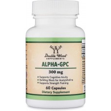 Альфа-ГПХ Double Wood Alpha GPC 300 mg, 60 capsules