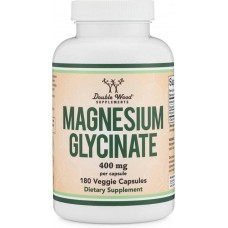 Магний Double Wood Magnesium Glycinate 400 mg, 180 capsules