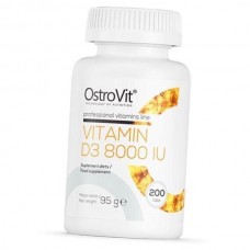 Витамин D3 Ostrovit Vitamin D3 8000 200 tabl OstroVit