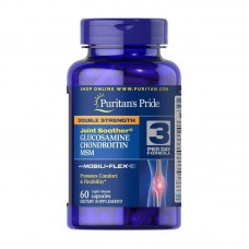 Glucosamine Chondroitin MSM Double Strength Joint Soother 60 Caps Puritan's Pride