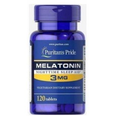 Мелатонин Melatonin 3 mg 120 tableland sangre grande Puritan's Pride