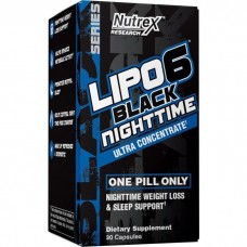 Жироспалювач Nutrex Lipo-6 Black Nighttime Ultra Concentrate 30 caps Nutrex