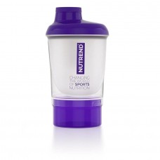 Шейкер SHAKER NUTREND 2019 + additional cup 300 ml Transparent-purple Nutrend