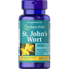 St. John's Wort Standardized Extract 300 mg, 100 Capsules Puritan's Pride
