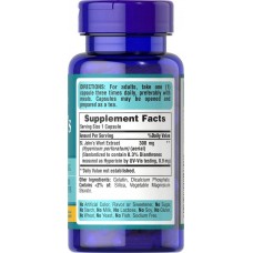 St. John's Wort Standardized Extract 300 mg, 100 Capsules  Puritan's Pride
