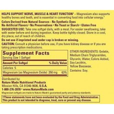 Magnesium 250mg 100tab  Nature Made