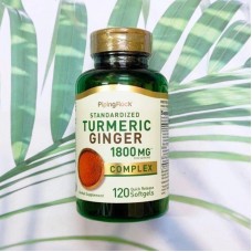 Turmeric Ginger Complex Standardized, 1800 mg (per serving), 120 Quick Release Softgels Piping Rock