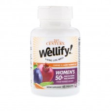 Вітаміни для дорослих Wellify women's 50+ Multivitamin Multimineral 65 Tablets 21st Century