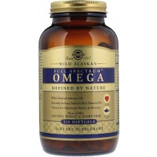 Риб'ячий жир дикого лосося з Аляски Wild Alaskan Full Spectrum Omega 120 Caps Solgar