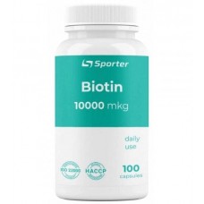 Біотин Sporter Biotin 10000 mkg 100caps Sporter