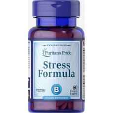 Для профілактики нервової системи Stress Formula 60 Coated Caplets Puritan's Pride