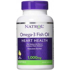 Омега-3 Natrol Omega-3 Fish Oil 1000 mg 90 Softgels (Lemon) Natrol