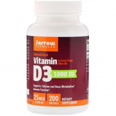 Вітамін Д3 Vitamin D3 25 mcg 100 softgels Jarrow Formulas