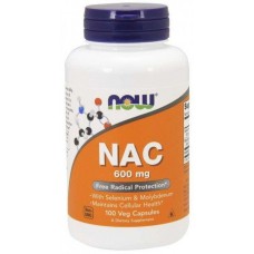 N-Ацетилцистеин Now NAC 600 mg 100 vcaps Now Foods