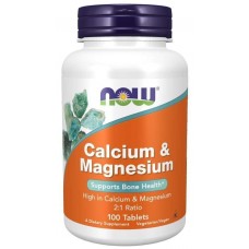 Calcium & Magnesium 100 tabs NOW