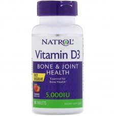 Вітамін D3 Natrol Vitamin D3 5000 IU 90 tabs (Strawberry) Natrol